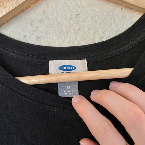 Old Navy Black Peplum Tank Top Size Medium - Picture 2 of 3